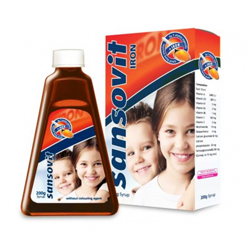 Sansovit Iron Multivitamin with Iron Syrup 200 gm